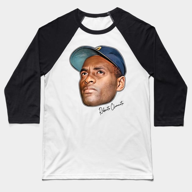 Roberto Clemente Baseball T-Shirt by DankFutura